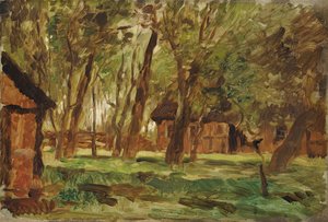 Farmstead under Trees by Thomas Ludwig Herbst