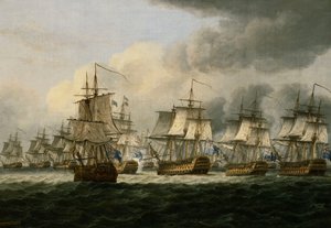 The Battle of Doggerbank, 5 August 1781 by Thomas Luny