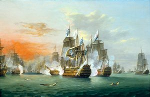 The Battle of The Saints by Thomas Luny