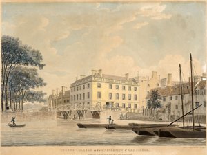 Queens College in the University of Cambridge, pub 1800