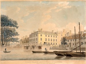 Queens College in the University of Cambridge, pub 1800