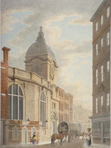 Church of St Benet Fink, Threadneedle Street, City of London, 1797 by Thomas Malton II