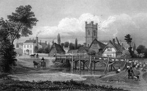Easton, near Great Dunmow, Essex, engraved by Henry Adlard, 1832 by Thomas Mann Baynes