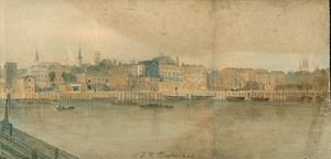 Panorama of River Thames, North Side, in 13 Parts by Thomas Mann Baynes
