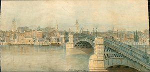 Panorama of River Thames, North Side, in 13 parts by Thomas Mann Baynes