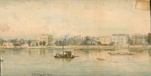 Panorama of River Thames, North Side, in 13 Parts by Thomas Mann Baynes