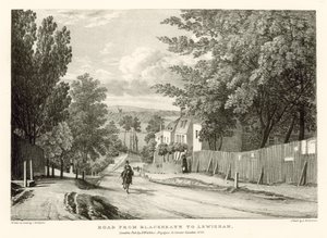 Road from Blackheath to Lewisham, London by Thomas Mann Baynes