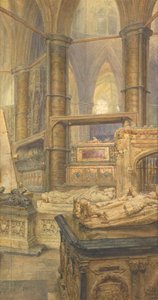 The Tombs of Henry III and Queen Eleanor, Westminster Abbey, 1904 by Thomas Matthews Rooke