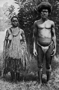 Grief for the Dead Shown by Hempen Halters, New Guinea