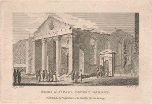 Ruins of St. Paul Covent Garden by Thomas Medland
