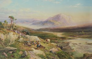 End of the Shoot, Loch Maree by Thomas Miles II Richardson