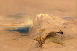 Craig Lough and Roman Wall by Thomas Miles Richardson