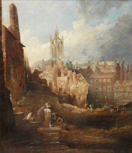 Excavations for the High Level Bridge, Newcastle upon Tyne