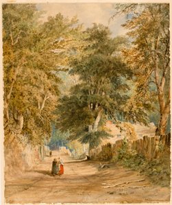 Landscape - Lane with Figures
