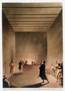 Chamber and Sarcophagus in the Great Pyramid of Giza, Egypt