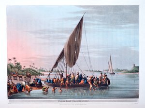 Ferry Boat Near Nedssili, 1801 by Thomas Milton