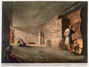 Subterranean Chamber near the Pyramids at Giza, 1802 by Thomas Milton