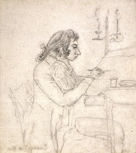 J. M. W. Turner At A Drawing Table; Verso: Mrs. Monro Asleep