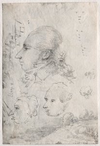 Studies of Heads (detail)