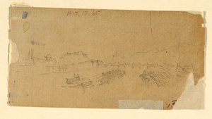 The Tetons, Shown from the Plain, August 28, 1879 by Thomas Moran