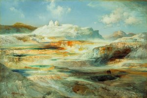 Jupiter Terrace, Yellowstone, 1893 by Thomas Moran