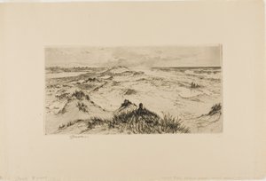 Looking Over the Sand Dunes - Easthampton by Thomas Moran
