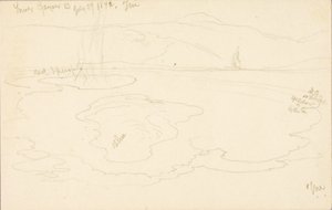 Lower Geyser Basin by Thomas Moran