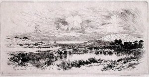 Montauk Ponds, Long Island by Thomas Moran