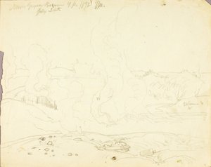 Norris Geyser Basin, Yellowstone Park by Thomas Moran