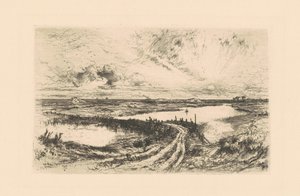 Sunrise—The Pond, Easthampton, Long Island by Thomas Moran