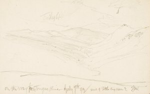 Twilight on the Way from Tongue River (Head of Little Big Horn?) by Thomas Moran