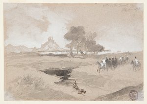 Waterhole in the Desert, Utah by Thomas Moran