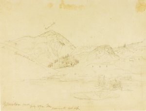 Yellowstone Park, Mammoth Hot Springs by Thomas Moran