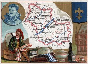Loir-et-Cher, Centre, France. Liquisse, Gloves and Wool. Series on the French Departments, c.1920 by Thomas & Mortimer John Hamilton (1741-79) Jones