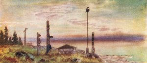Burial-ground of Siwash Indians by Thomas Mower Martin