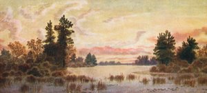 Sunset on Canoe Lake, Parry Sound by Thomas Mower Martin