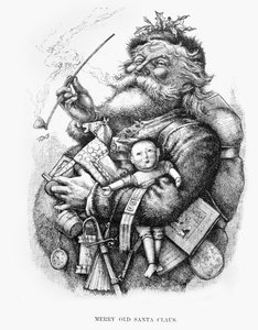 Merry Old Santa Claus, Engraved by the Artist