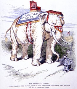 The Sacred Elephant by Thomas Nast
