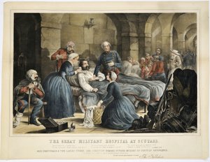 The Great Military Hospital at Scutari, printed by Stannard und Dixon, 24 February 1855 by Thomas Packer
