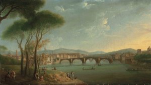 A View of the Arno, Florence, from the Cascine Gardens