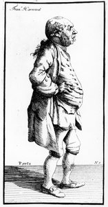 Caricature of Francis Harwood, c.1770