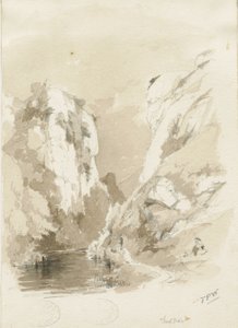 Dovedale - Landscape by Thomas Peploe Wood