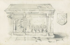 Eccleshall Church - Tomb of Bishop Bentham by Thomas Peploe Wood