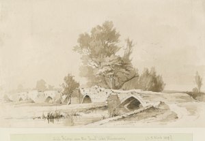 Handsacre - Old High Bridge by Thomas Peploe Wood