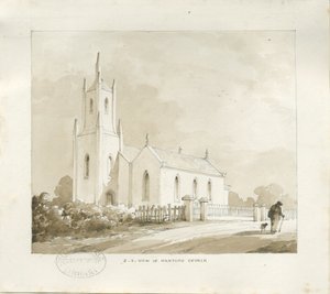 Hanford Church by Thomas Peploe Wood