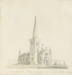 Hilderstone Church by Thomas Peploe Wood