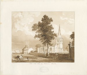 Rolleston Church by Thomas Peploe Wood