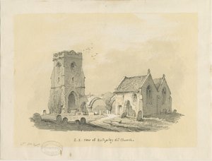 Rugeley Church (Old) by Thomas Peploe Wood