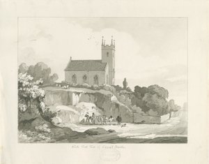 Stonnall Church: pen and wash drawing