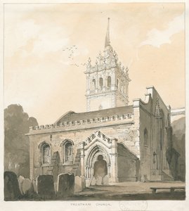 Trentham Church by Thomas Peploe Wood